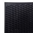 LeisureMod Modern Weave Mace Indoor Outdoor Dining Chair in Black