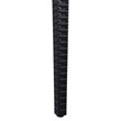 LeisureMod Modern Weave Mace Indoor Outdoor Dining Chair in Black