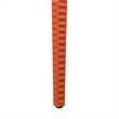 LeisureMod Modern Weave Mace Indoor Outdoor Dining Chair in Orange Set of 2