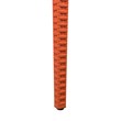 LeisureMod Modern Weave Mace Indoor Outdoor Dining Chair in Orange Set of 4