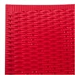 LeisureMod Modern Weave Mace Indoor Outdoor Dining Chair in Red Set of 4