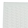 LeisureMod Modern Weave Mace Indoor Outdoor Dining Chair in White Set of 4