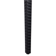 LeisureMod Modern Weave Mace Indoor Outdoor Dining Armchair in Black Set of 2