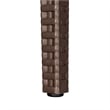 LeisureMod Modern Weave Mace Indoor Outdoor Dining Armchair in Brown Set of 2