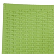 LeisureMod Modern Weave Mace Indoor Outdoor Dining Armchair in Green Set of 2