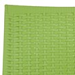 LeisureMod Modern Weave Mace Indoor Outdoor Dining Armchair in Green Set of 4