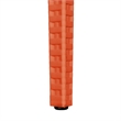 LeisureMod Modern Weave Mace Indoor Outdoor Dining Armchair in Orange Set of 4
