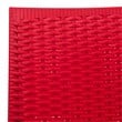 LeisureMod Modern Weave Mace Indoor Outdoor Dining Armchair in Red