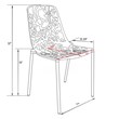 LeisureMod Devon Modern Indoor Outdoor Aluminum Dining Chair in Brown Set of 4