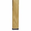 LeisureMod Modern Menno Acrylic Gold Dining Folding Chair in Clear Set of 2