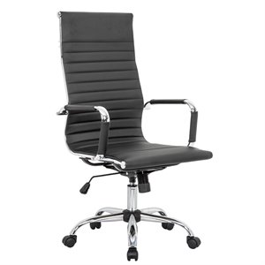  leisuremod harris high back leatherette executive swivel office chair