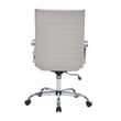 LeisureMod Harris High Back Leatherette Executive Swivel Office Chair in Tan