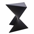 LeisureMod Randolph Modern Triangle End Table in Black