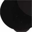 LeisureMod Boyd Modern Plastic Ribbed Round End Table in Black