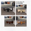 LeisureMod Imperial Triangle Coffee Table in Black