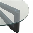 LeisureMod Imperial Triangle Coffee Table in Black