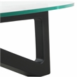 LeisureMod Imperial Triangle Coffee Table in Black