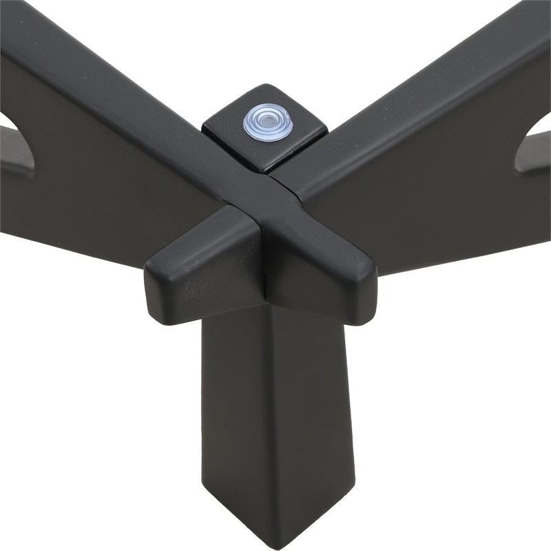 LeisureMod Imperial Triangle Coffee Table in Black