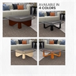 LeisureMod Imperial Triangle Coffee Table in Dark Walnut