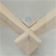 LeisureMod Imperial Triangle Coffee Table in Natural Wood