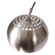 LeisureMod Modern Arco Stainless Steel Floor Lamp with Marble Cube Base in Black