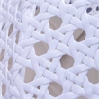 LeisureMod Outdoor Modern Wicker Hanging Double Egg Swing Chair in White