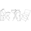 LeisureMod 3 PcModern Outdoor Sling Bistro Metal Folding Table Chairs Set in Red