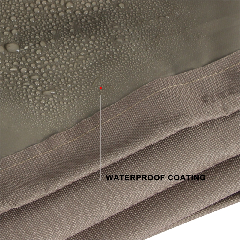 LeisureMod Durable Patio Brown Fabric Hanging Egg Swing Chair Canvas Cover