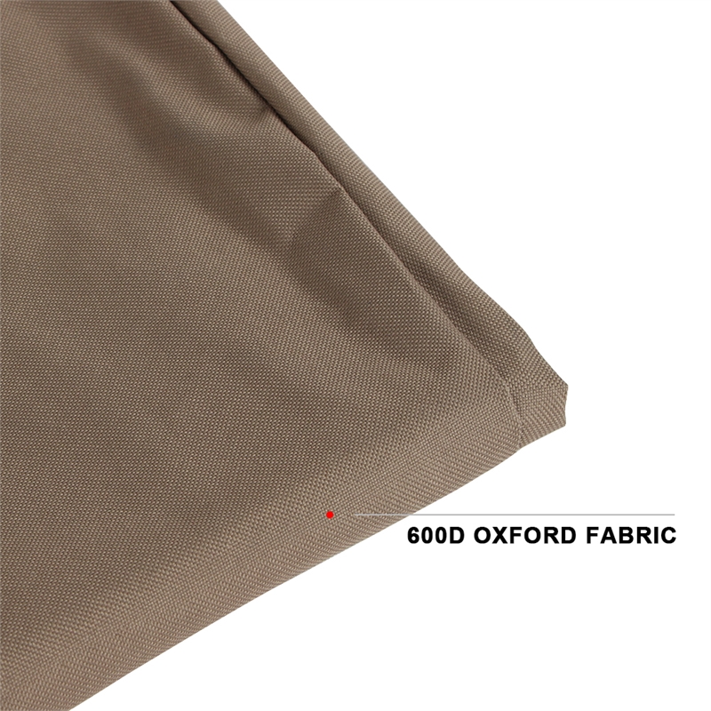 LeisureMod Durable Patio Brown Fabric Hanging Egg Swing Chair Canvas Cover