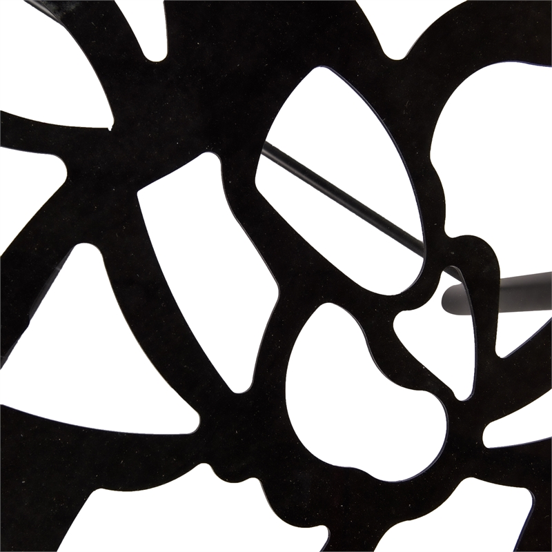 LeisureMod Devon Modern Glass Top Black Aluminum Base Outdoor 47