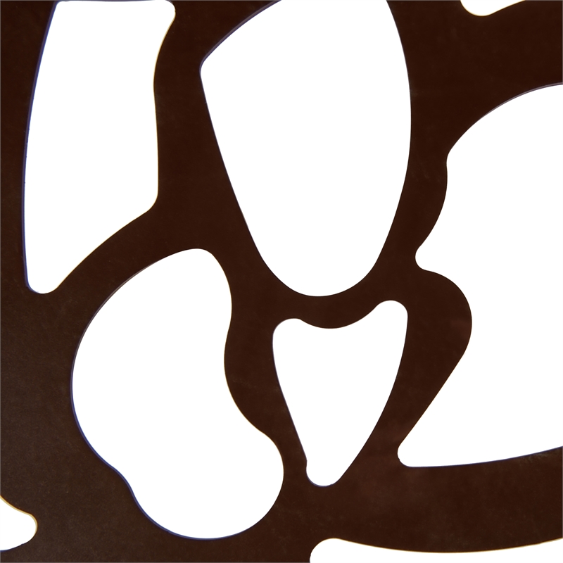 LeisureMod Devon Modern Glass Top Brown Aluminum Base Outdoor 47