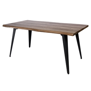 leisuremod ravenna rectangular brown wood 63