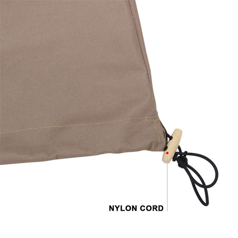 LeisureMod Hanging Fabric Single Egg Swing Chair Cover in Brown