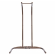 LeisureMod Beige Wicker Double 2-Person Hanging Egg Swing Chair in Green