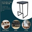 LeisureMod Quincy Quilted Stitched Leather Bar Stools in Peacock Blue