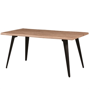 leisuremod ravenna rectangular butternut wood 63