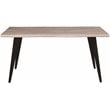 LeisureMod Ravenna Rectangular Sunbleached Gray Wood 63