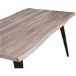 LeisureMod Ravenna Rectangular Sunbleached Gray Wood 63