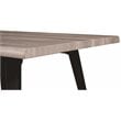 LeisureMod Ravenna Rectangular Sunbleached Gray Wood 63