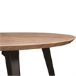 LeisureMod Ravenna Round Butternut Wood 47