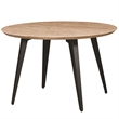 LeisureMod Ravenna Round Butternut Wood 47