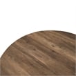 LeisureMod Ravenna Round Brown Wood 47