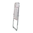 LeisureMod Lawrence Acrylic Folding Chair With Metal Frame in Rose Pink