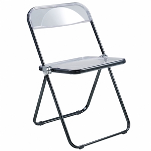 leisuremod lawrence acrylic folding chair