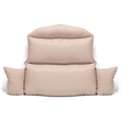LeisureMod 2 person Double Egg Swing Chair Cushion in Beige
