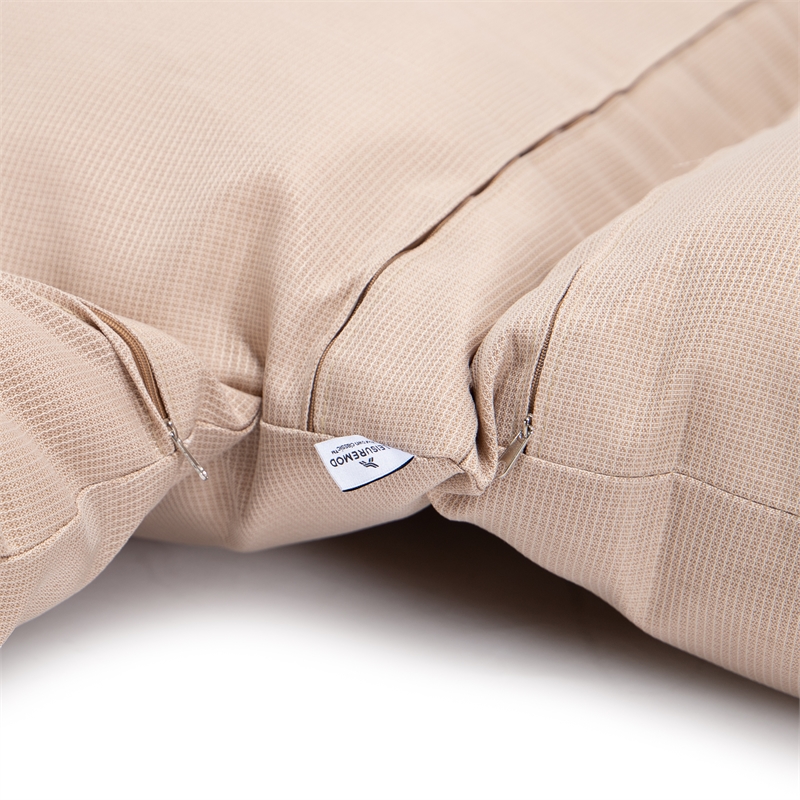 LeisureMod 2 person Double Egg Swing Chair Cushion in Beige
