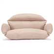 LeisureMod 2 person Double Egg Swing Chair Cushion in Beige