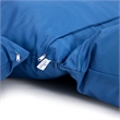 LeisureMod 2 person Double Egg Swing Chair Cushion in Blue