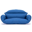 LeisureMod 2 person Double Egg Swing Chair Cushion in Blue