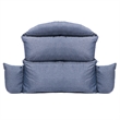 LeisureMod 2 person Double Egg Swing Chair Cushion in Charcoal